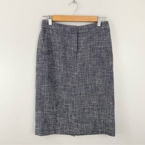 Brooks Brothers Blue Tweed Skirt